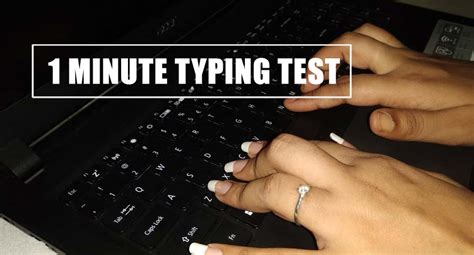1 minute typing speed test.